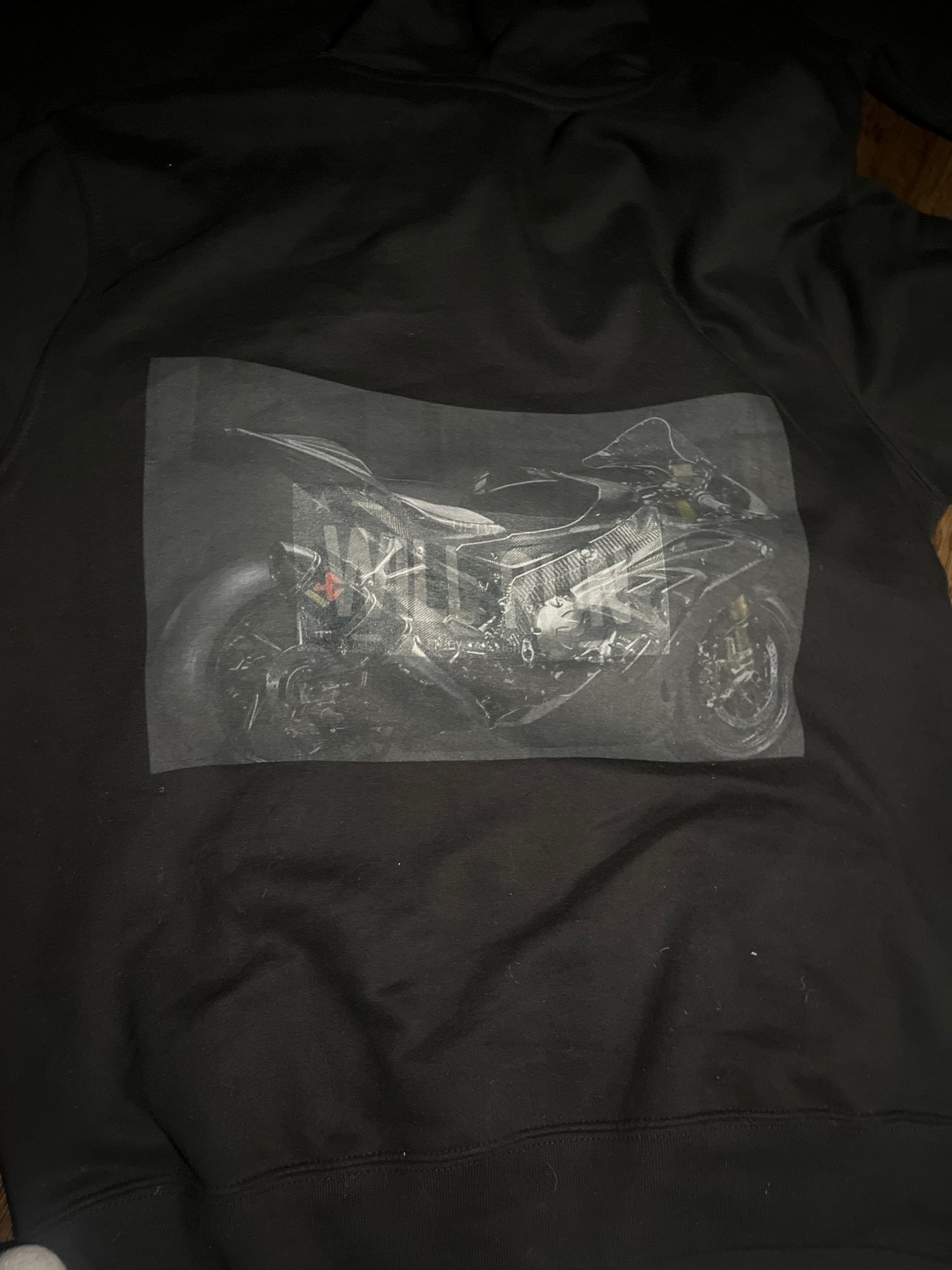 Warped moto sweatshirt