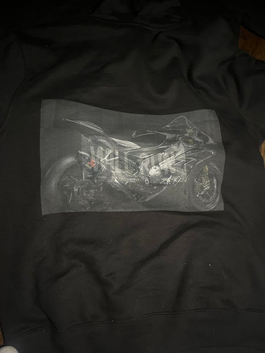 Warped moto sweatshirt