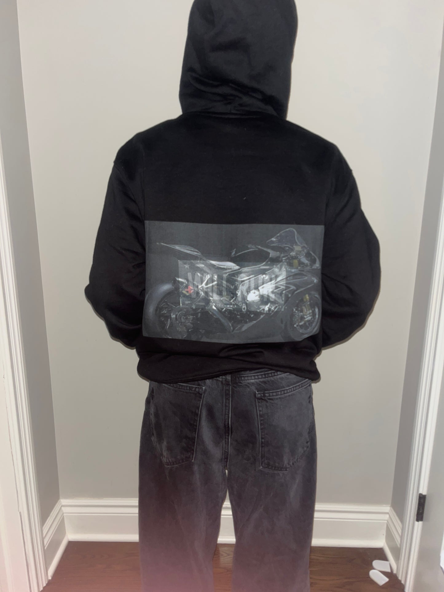 Warped moto sweatshirt